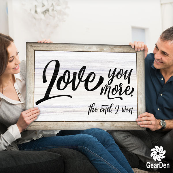 "Love You More" Premium Canvas