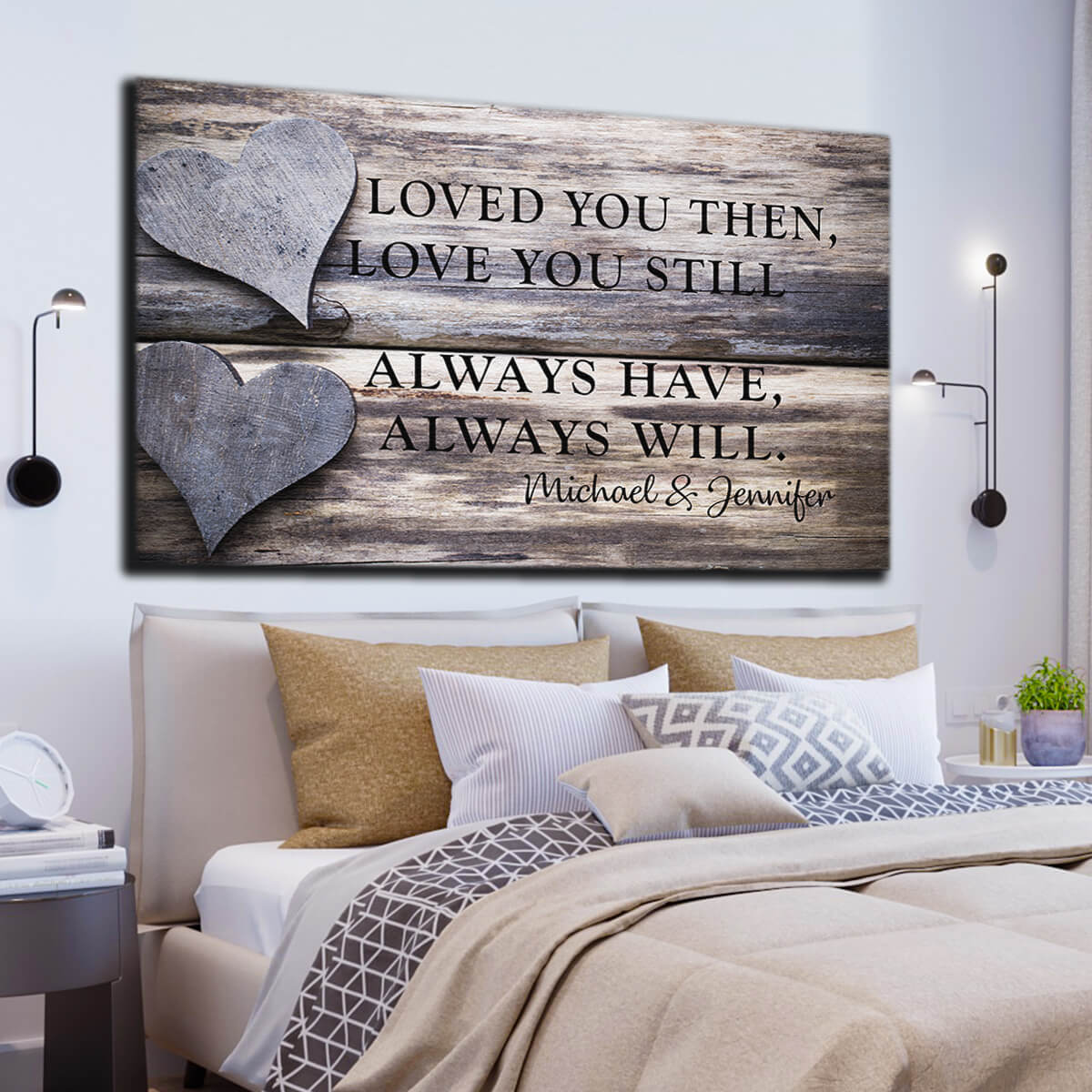 Personalized "Loved You Always" Premium Canvas