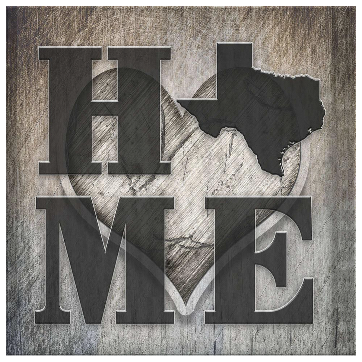 &quot;Texas HOME&quot; Premium Canvas