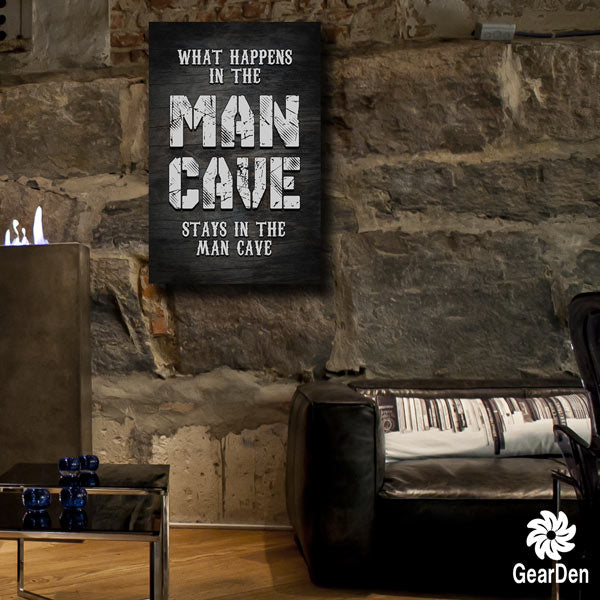 "Man Cave" Premium Canvas