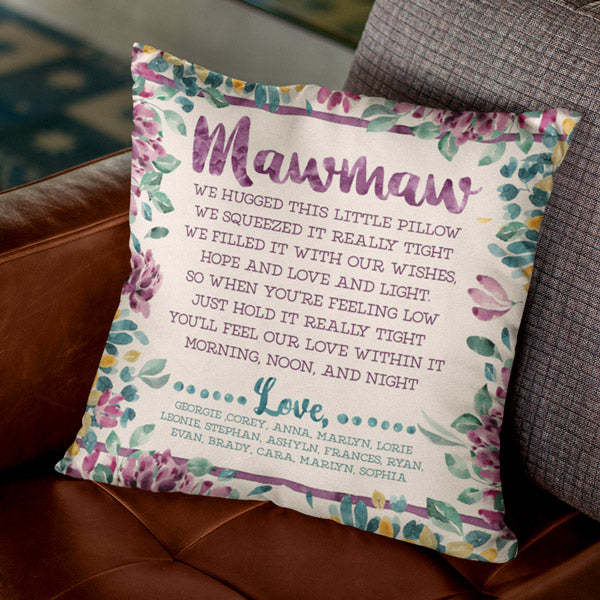 Personalized grandma throw pillow - GearDen