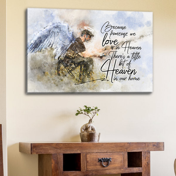 "Someone We Love Is In Heaven" Premium Canvas Wall Art