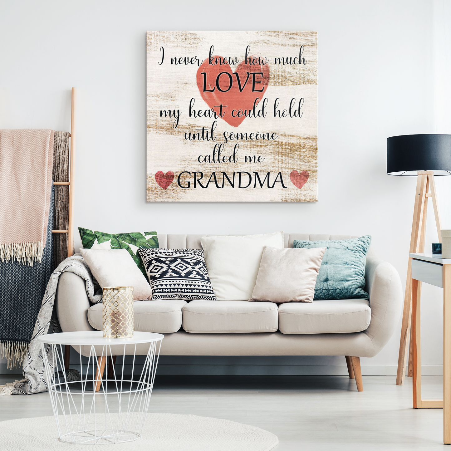 "Until Someone Called Me Grandma" Premium Canvas