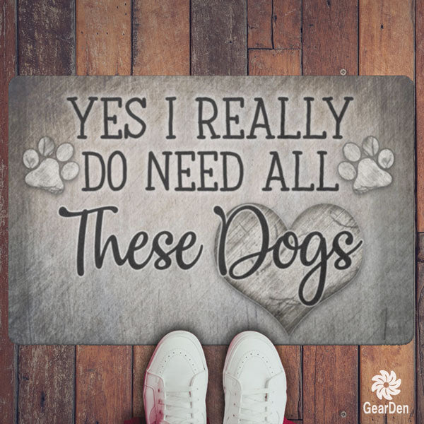 "All These Dogs" Doormat