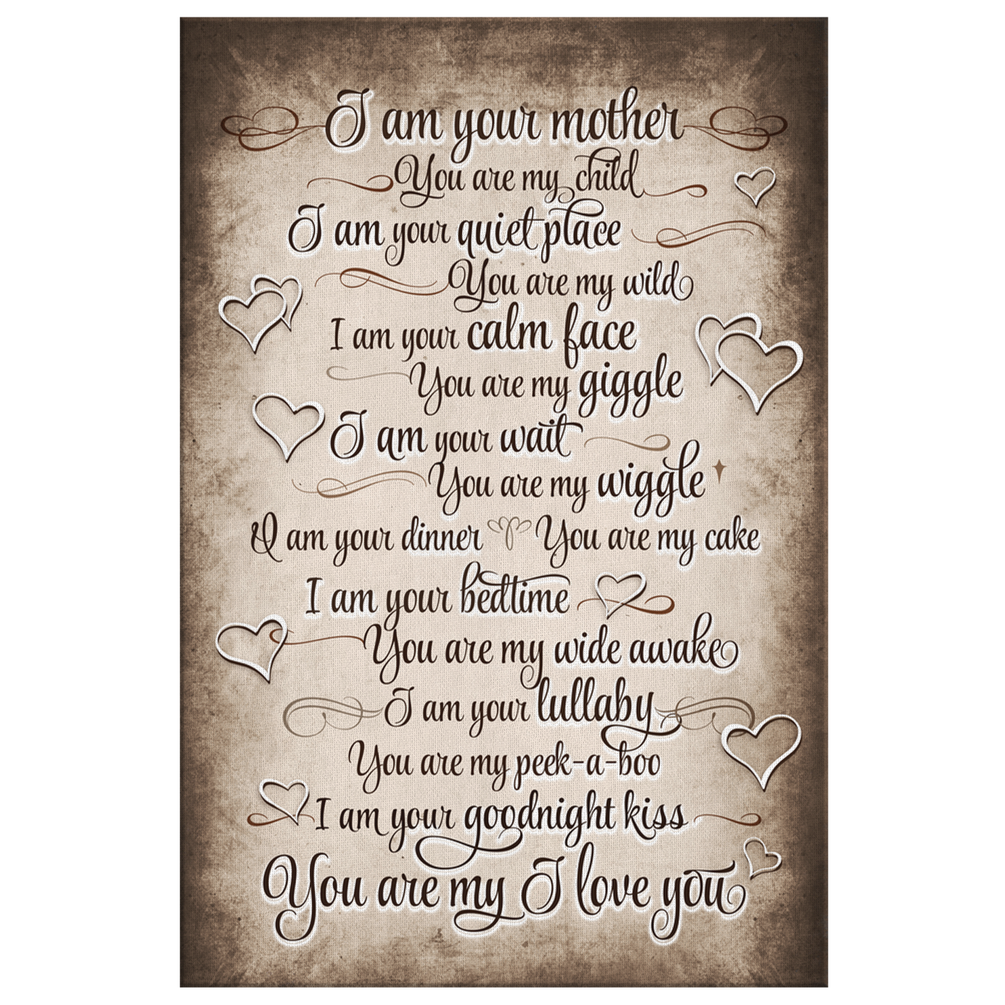 "I Am Your Mother, You Are My Child" Premium Canvas