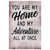 Personalized "You Are My Home & My Adventure" Premium Canvas