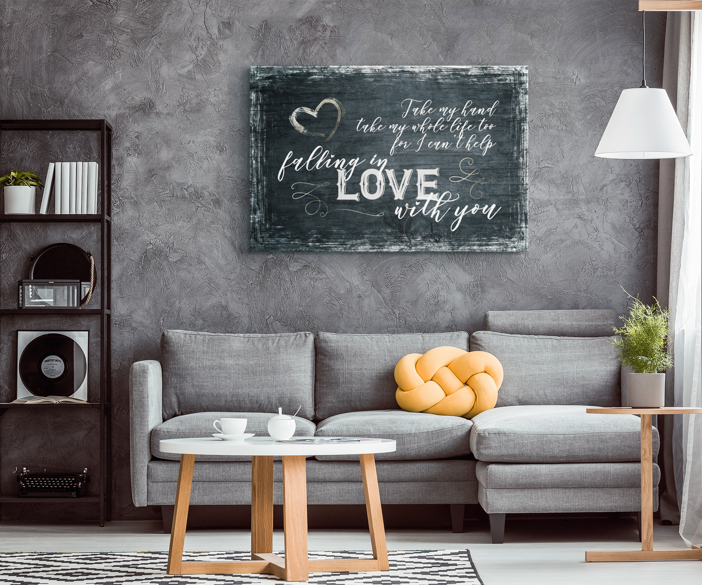 "Take My Hand, My Whole Life Too" Premium Canvas