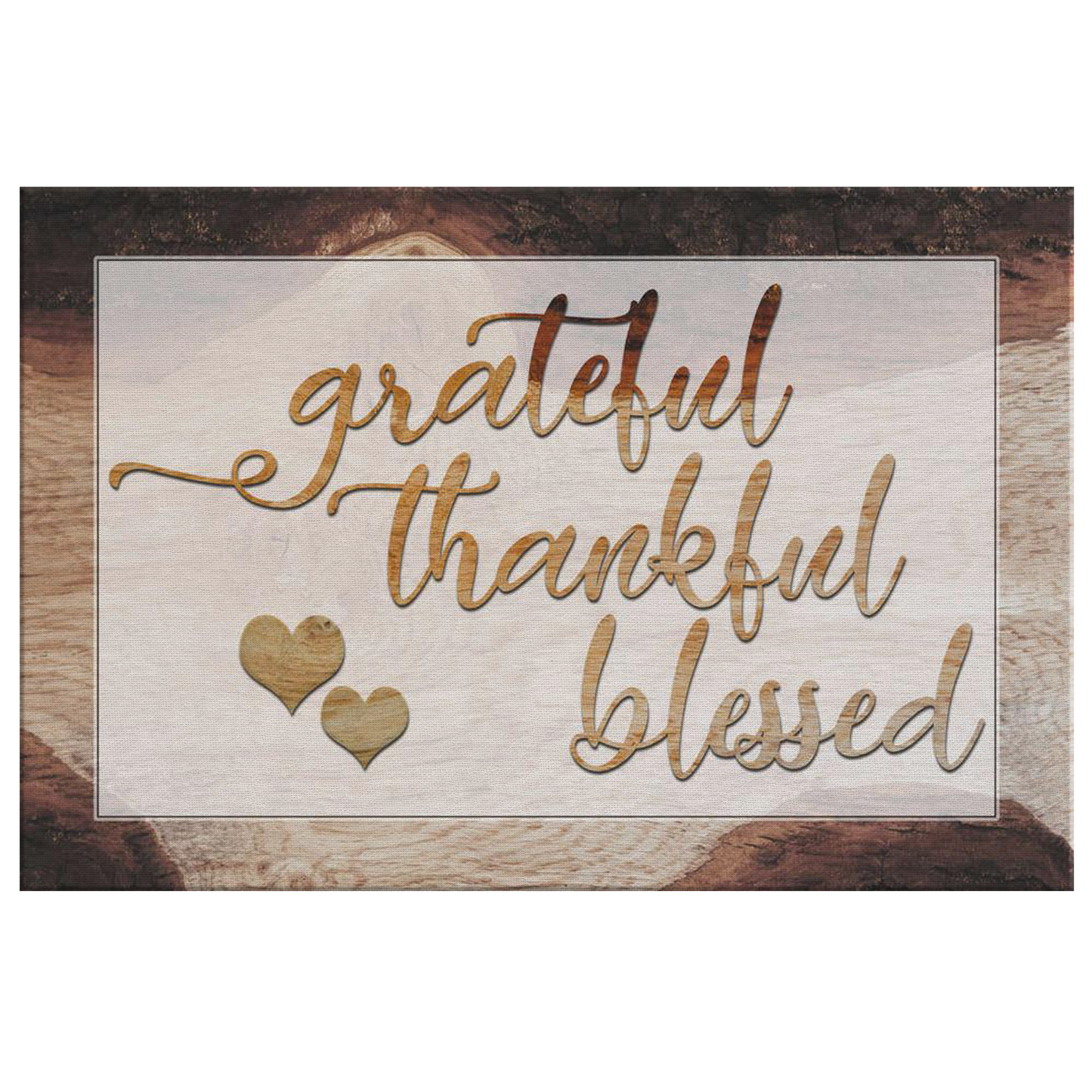 "Grateful, Thankful, Blessed" Premium Canvas