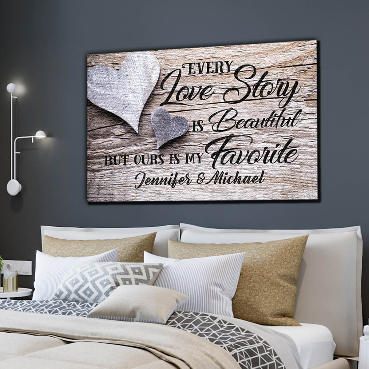 Personalized "Our Love Story" Premium Canvas
