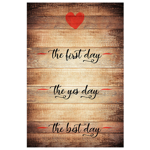 Personalized "The First, Yes, Best Day" Premium Canvas