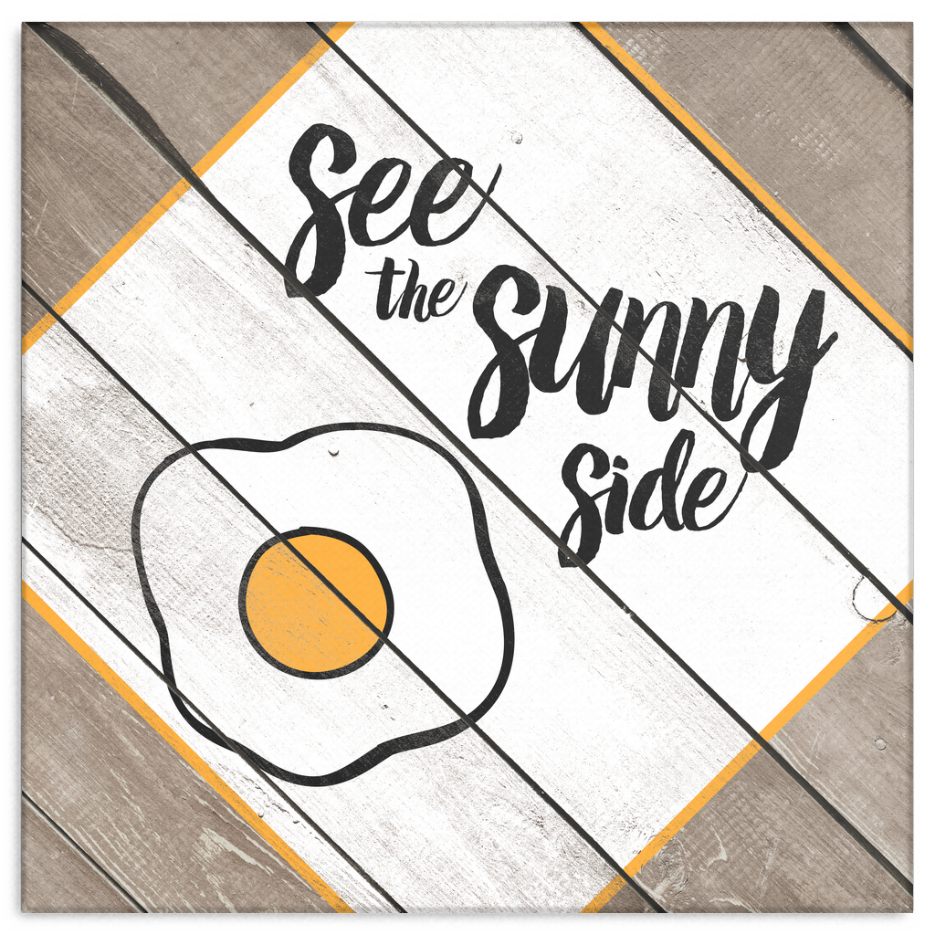 "See The Sunny Side" Premium Canvas wall art for kitchen