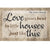 Personalized "Love Grows Best" Premium Canvas