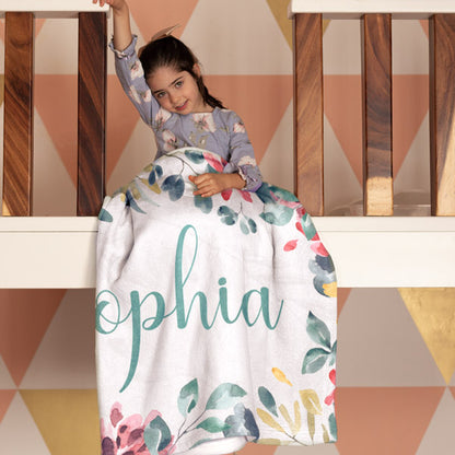 Personalized Name Premium Child and Baby Blanket