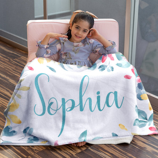 Personalized Name Premium Child and Baby Blanket