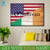 personalized irish american family name on flag  wall art