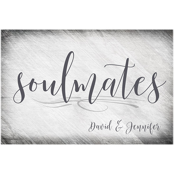 Personalized "Soulmates" Premium Canvas