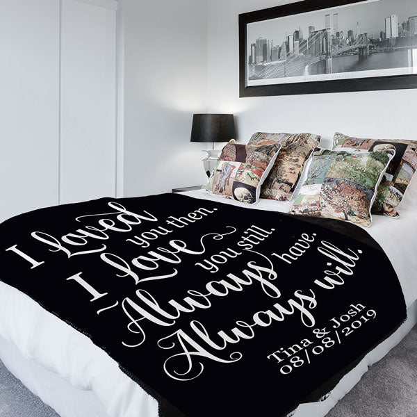 Personalized "I Loved You Then" Premium Fleece Blanket