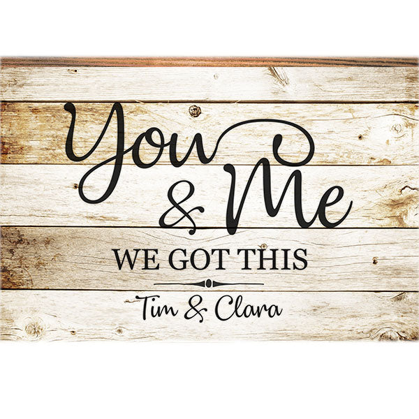 Personalized "You and Me - We Got This" Premium Canvas