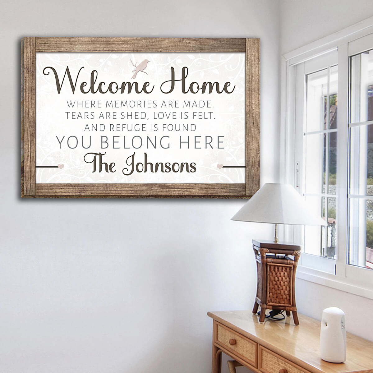 Urboii™ Welcome Home Home Sweet Home Quote Printed Wall Hanging