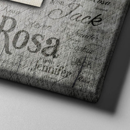 Personalized "This Is Us" With Names on Background Premium Canvas