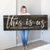 Personalized "This Is Us" Premium Panoramic Canvas Wall Art