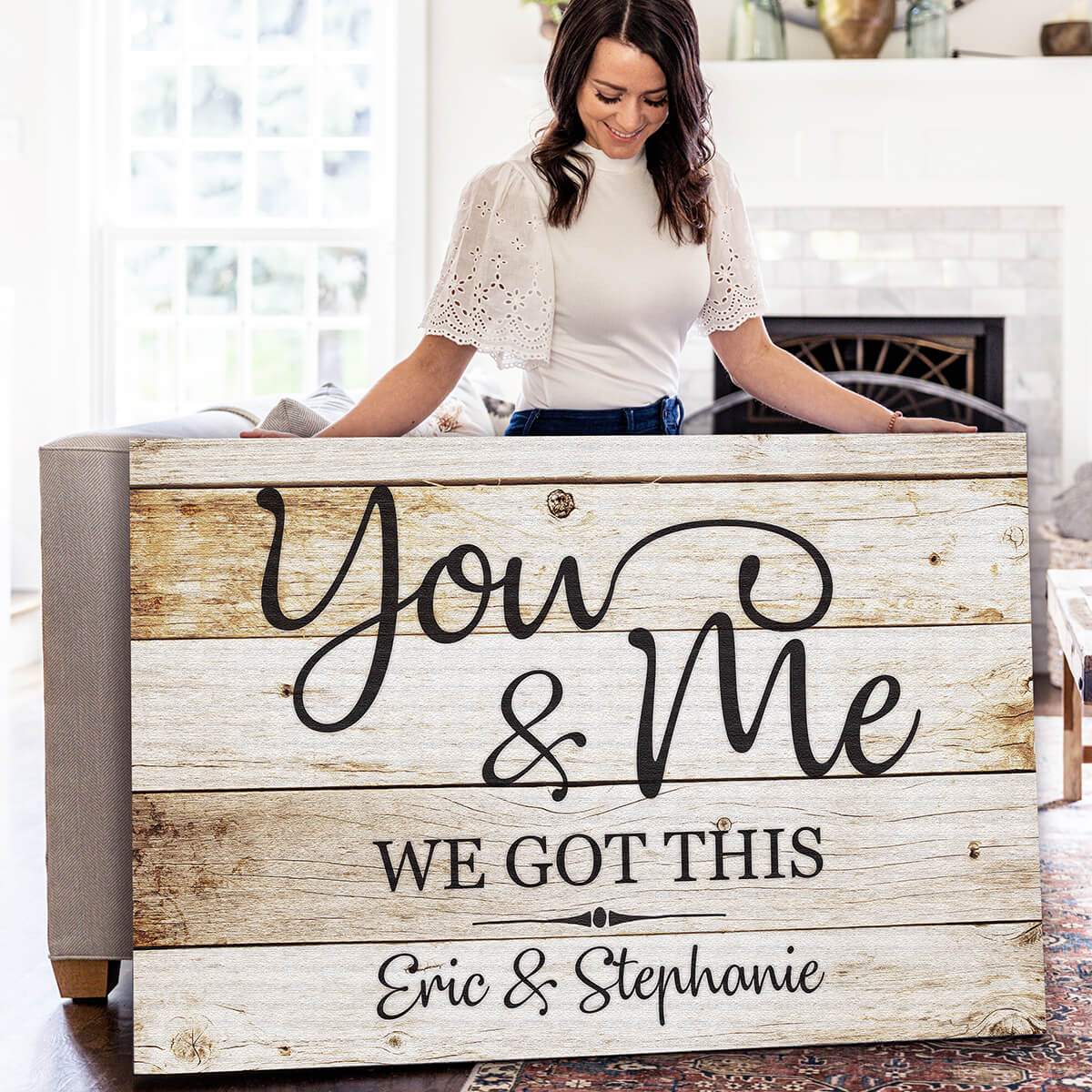 Personalized "You and Me - We Got This" Premium Canvas
