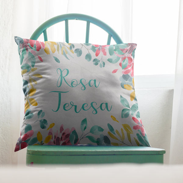 blue chair - customized throw pillow - GearDen