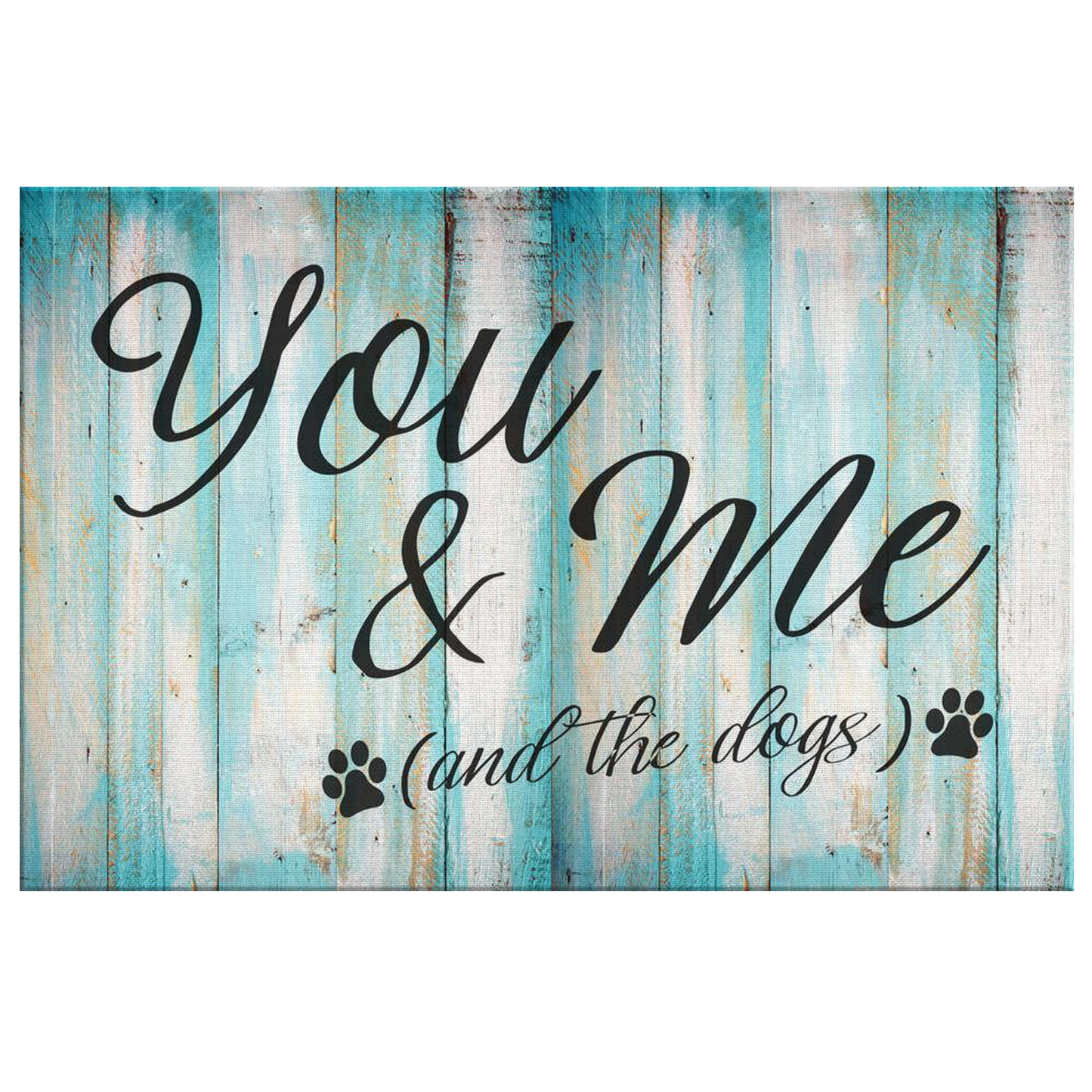You & Me (And the Dogs) Premium Canvas