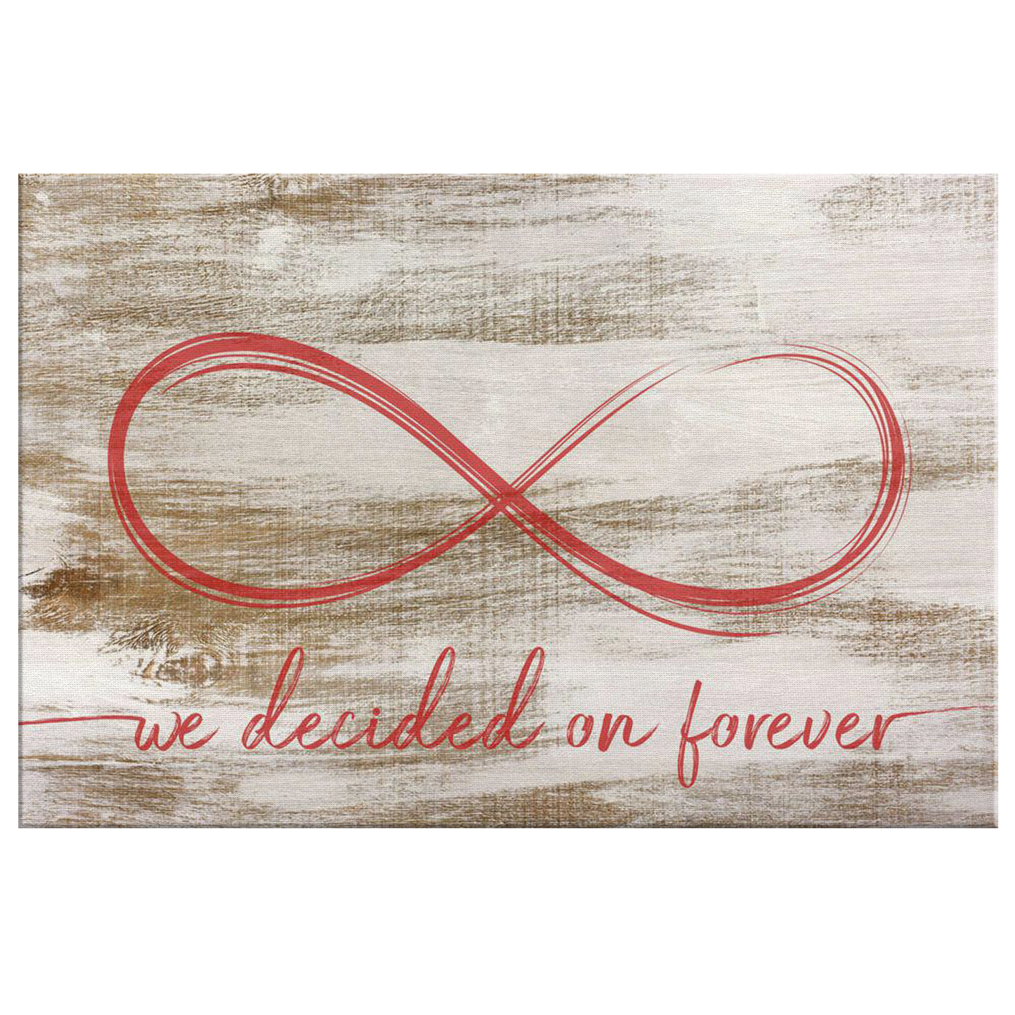 Personalized "We Decided On Forever" Premium Canvas