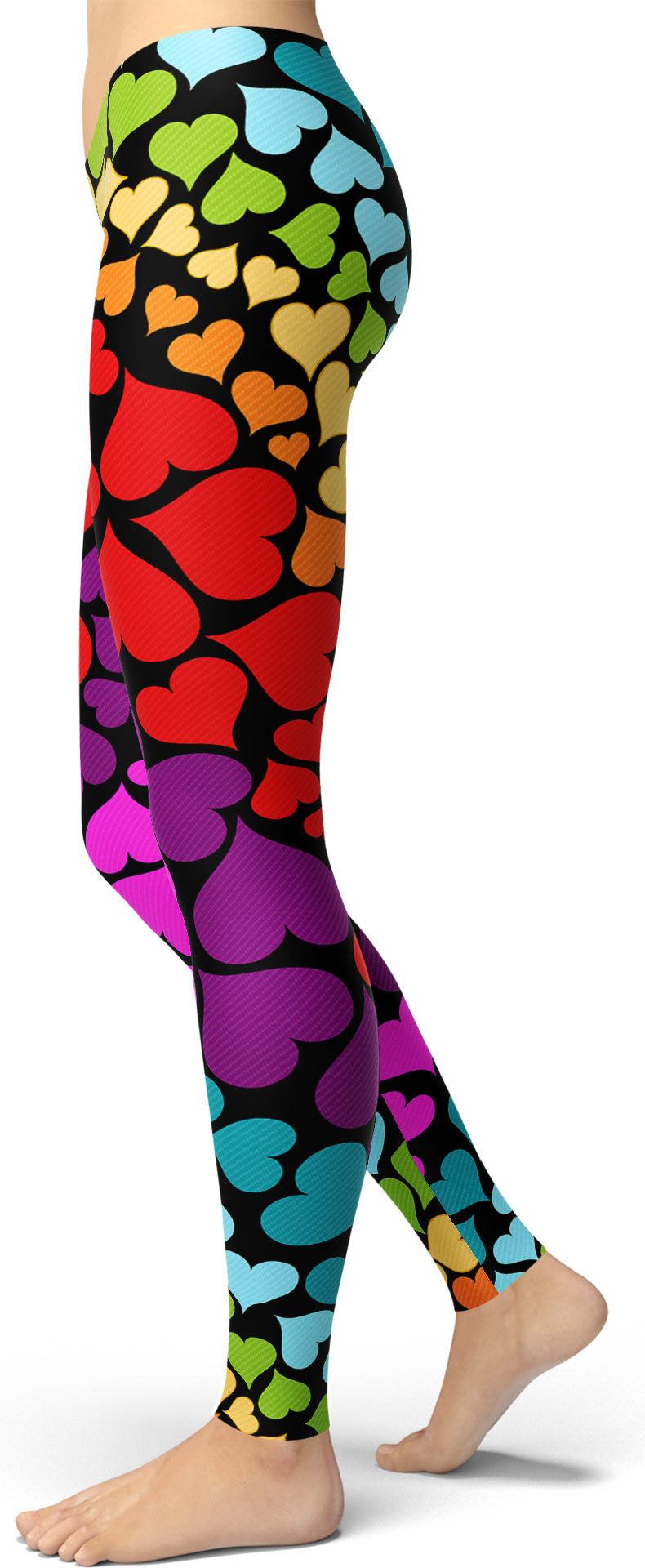 Rainbow Hearts Leggings