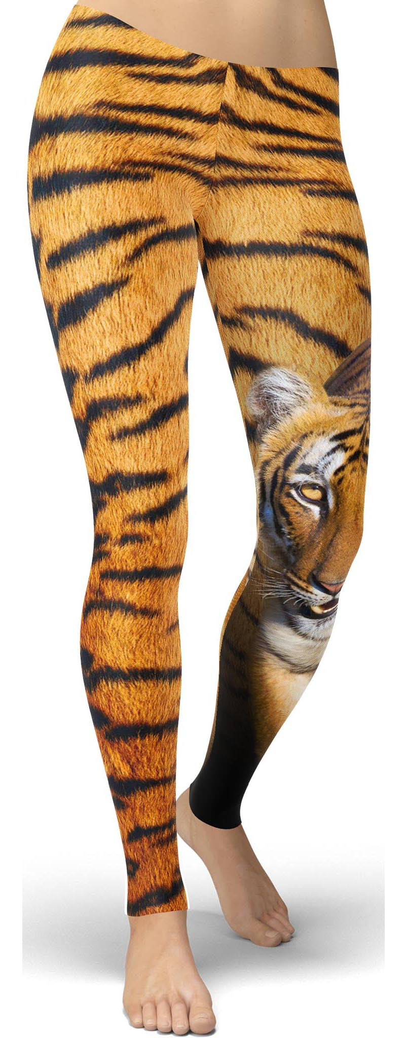Buy Womens Tiger Print Leggings, Animal Print Leggings, Tiger Skin Leggings,  Printed Leggings, Workout Leggings, Yoga Pants, High Waist Leggings Online  in India 