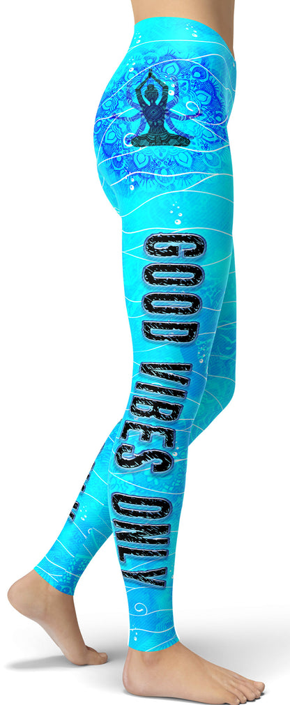 "Good Vibes Only" Leggings