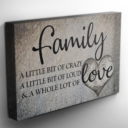 "Family.. Love" Premium Canvas