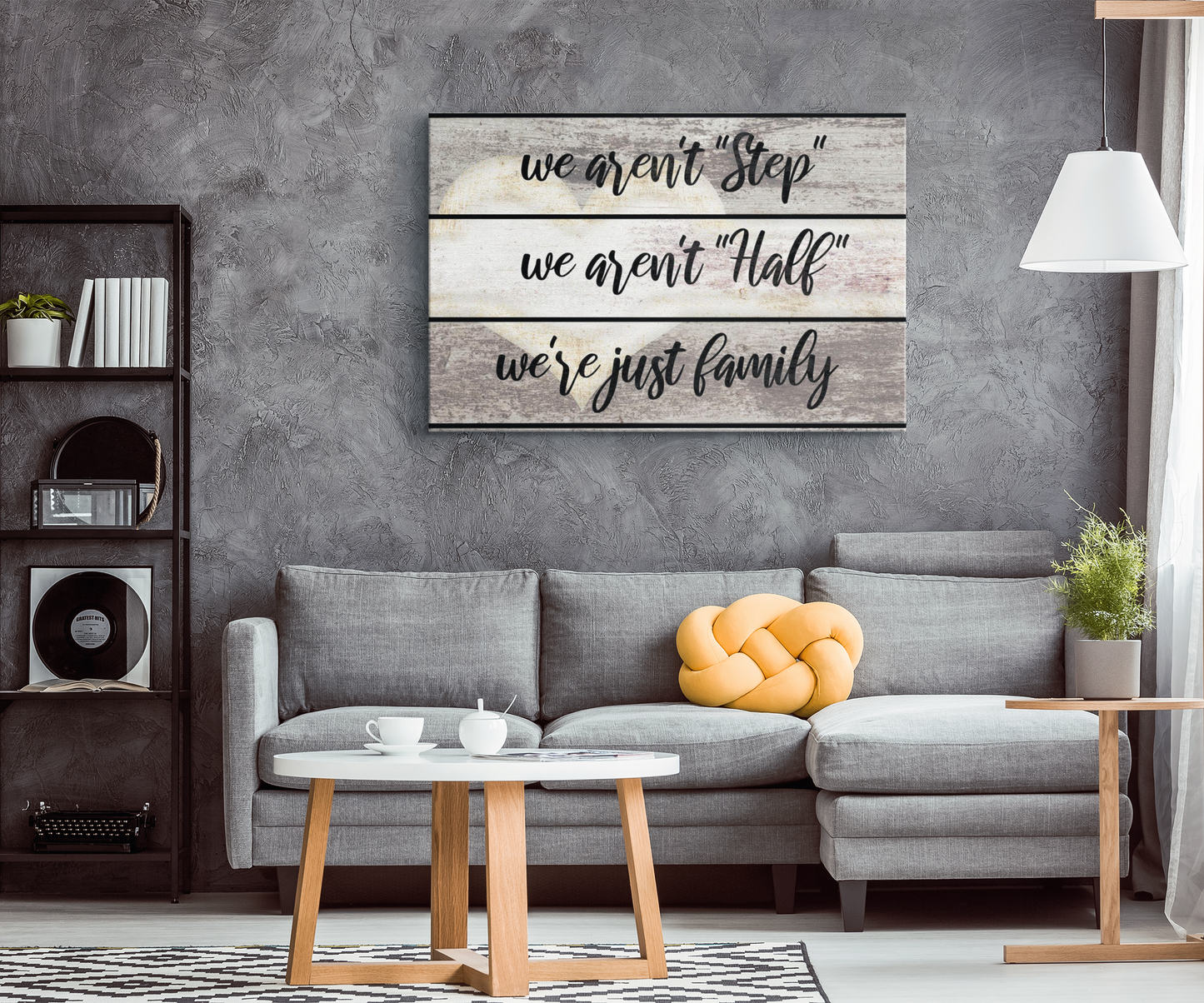 "We Aren't Half Step, Just Family" Premium Canvas