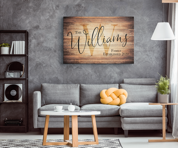 personalized family name wall art - homey apartment tips - GearDen