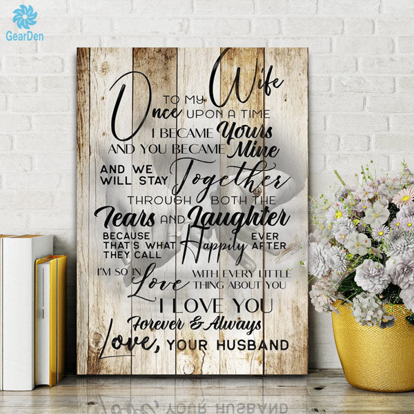 "To My Wife" Canvas Wall Art