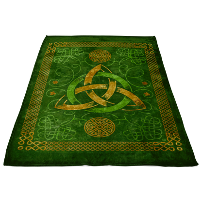 Celtic Knots Design Premium Irish Fleece Blanket