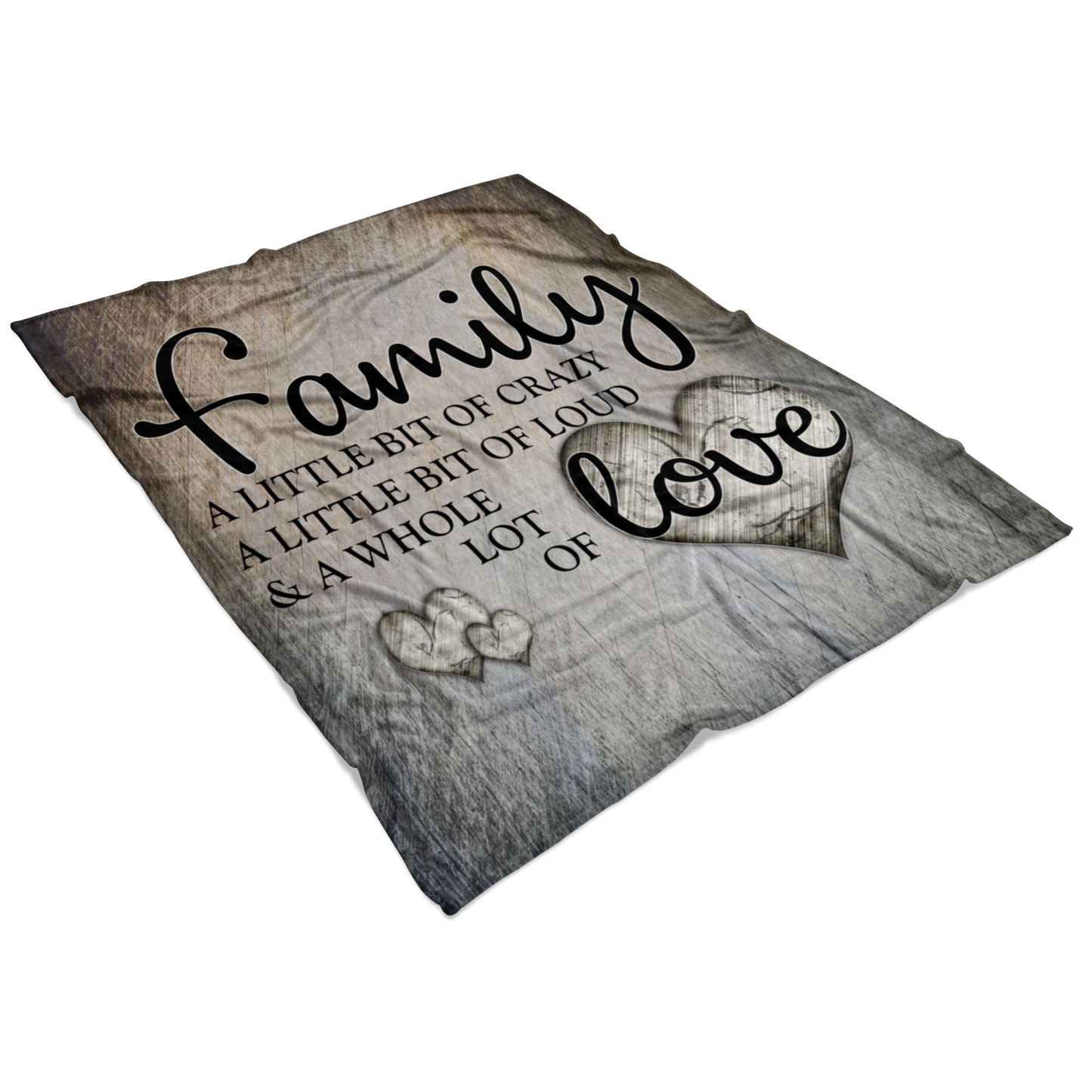 "Family...Love" Premium Fleece Blanket