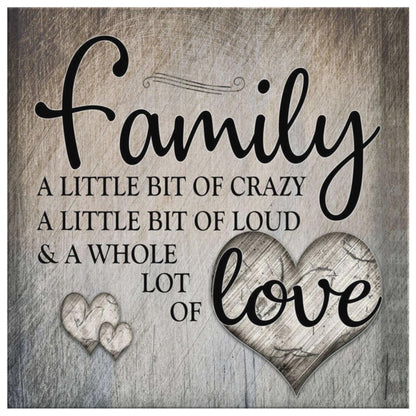 Personalized "Family.. Love" Premium Canvas