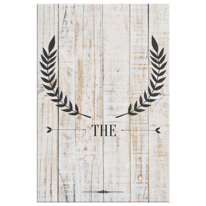 Personalized Family Initial and Name Premium Canvas