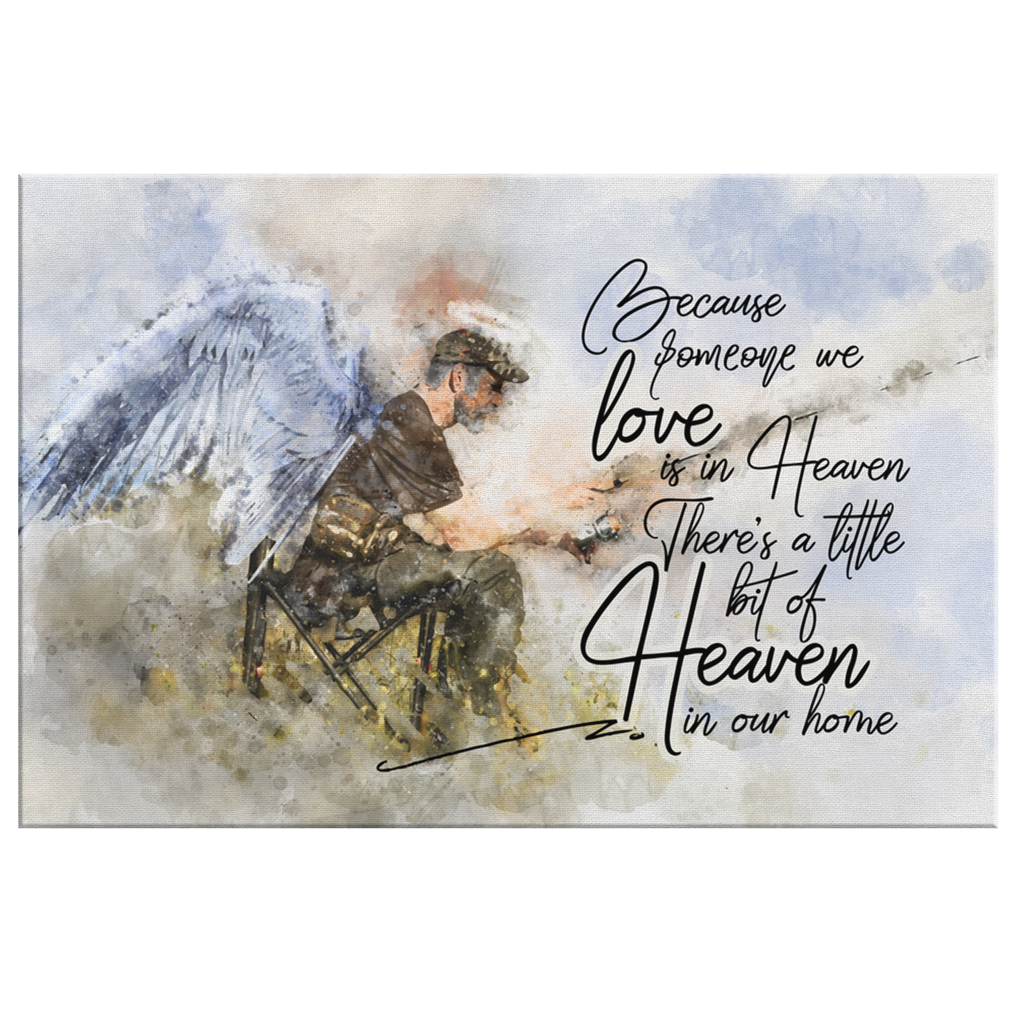 "Someone We Love Is In Heaven" Premium Canvas Wall Art