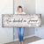 Personalized "We Decided On Forever" Premium Panoramic Canvas Wall Art
