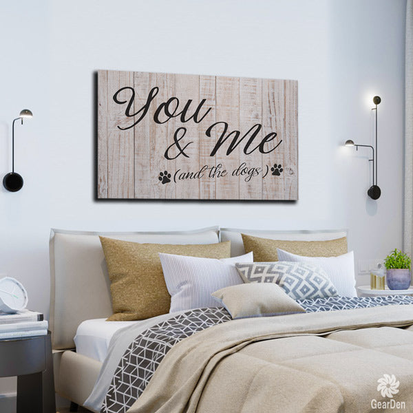 "You & Me (And The Dogs)" Premium Canvas