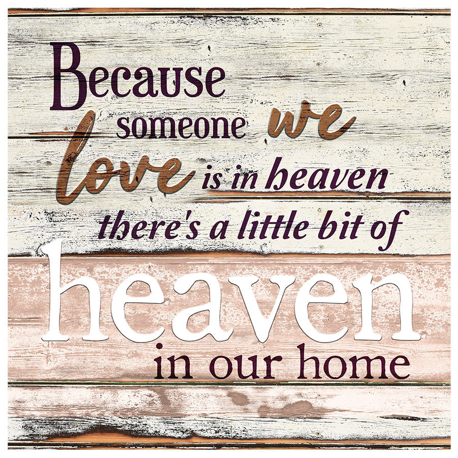 Personalized "Someone We Love is in Heaven" Premium Canvas