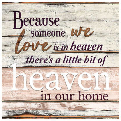 Personalized "Someone We Love is in Heaven" Premium Canvas